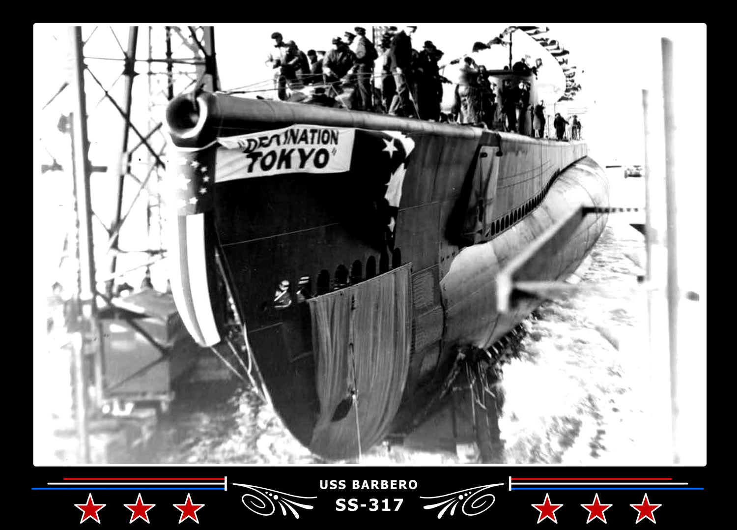 USS Barbero SS-317 Canvas Photo Print