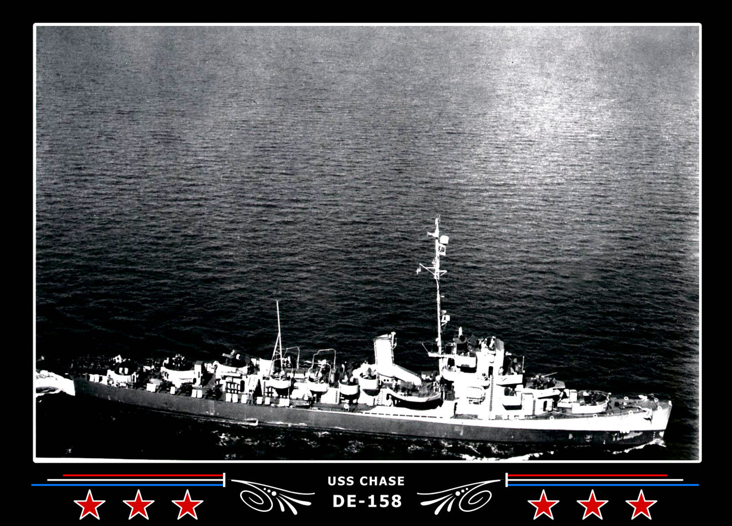USS Chase DE-158 Canvas Photo Print