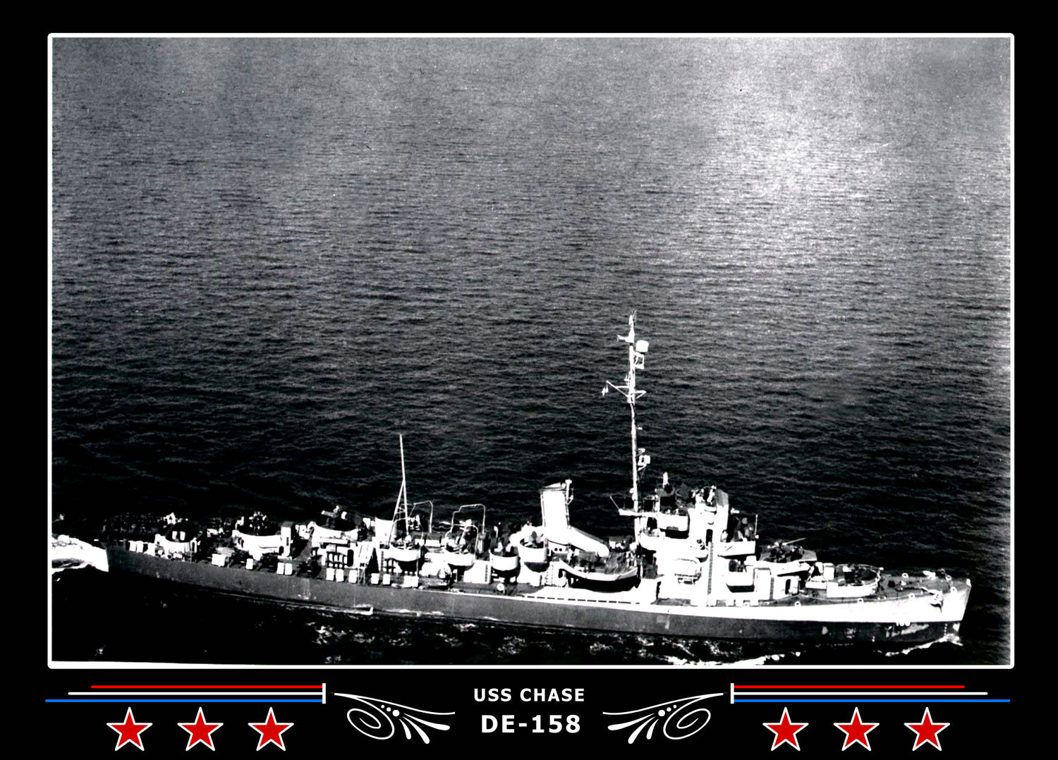 USS Chase DE-158 Canvas Photo Print