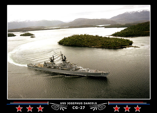 USS Josephus Daniels CG-27 Canvas Photo Print