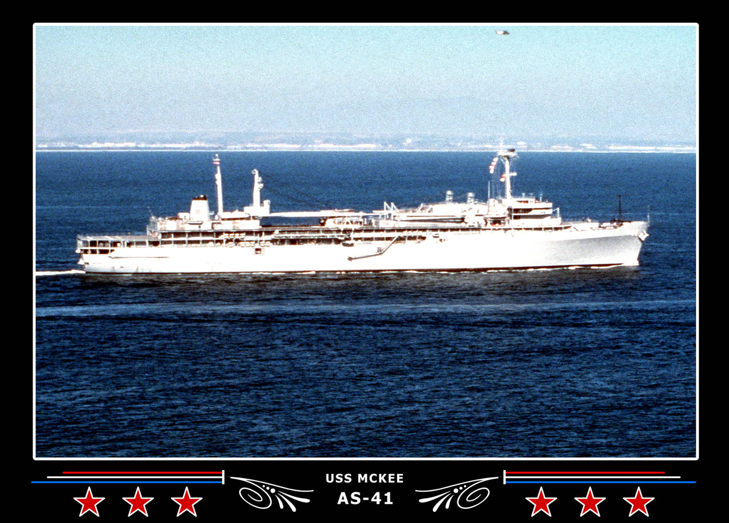 USS Mckee AS-41 Canvas Photo Print
