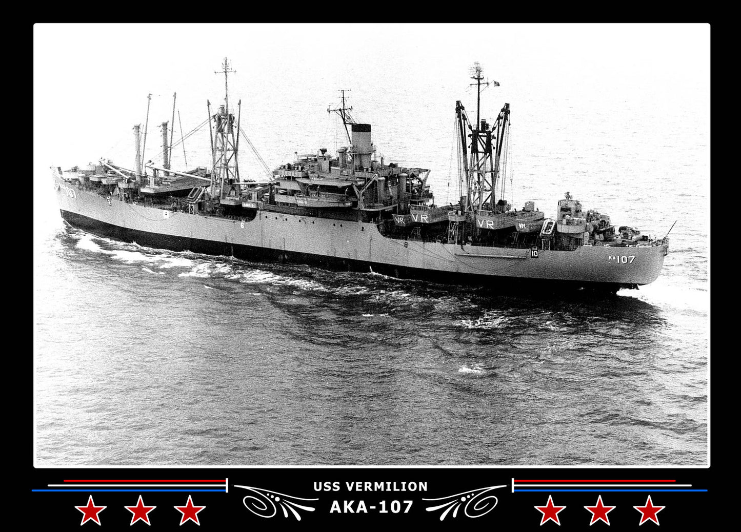 USS Vermilion AKA107 Canvas Photo Print