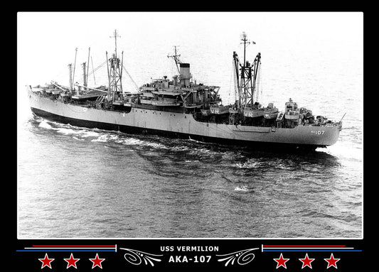 USS Vermilion AKA107 Canvas Photo Print