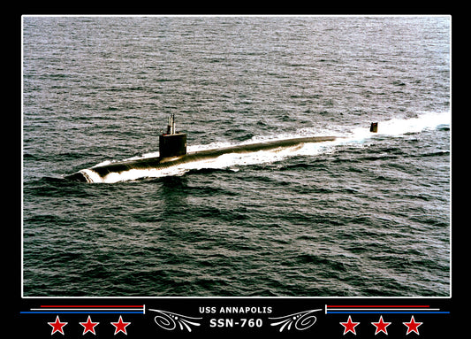 USS Annapolis SSN-760 Canvas Photo Print