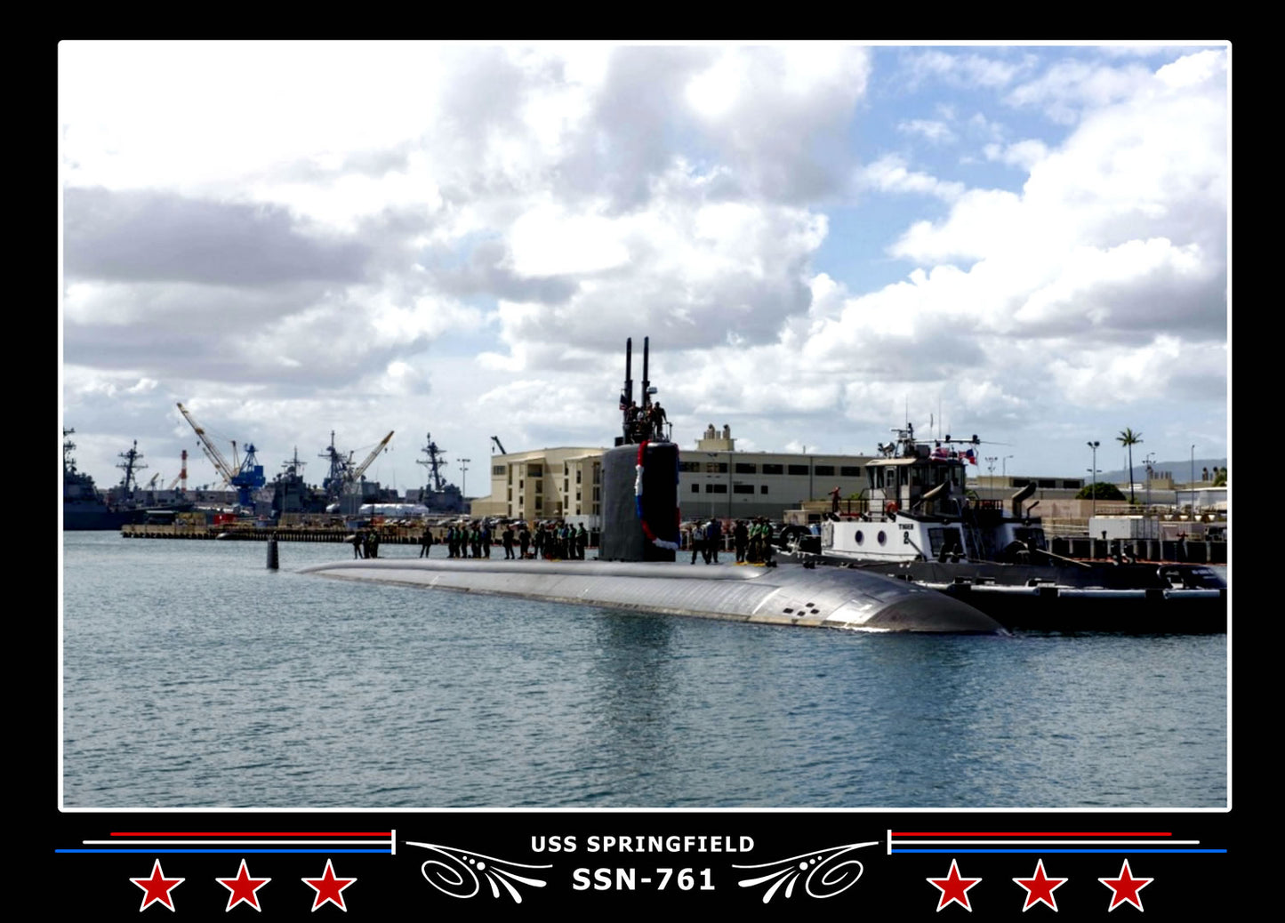 USS Springfield SSN-761 Canvas Photo Print