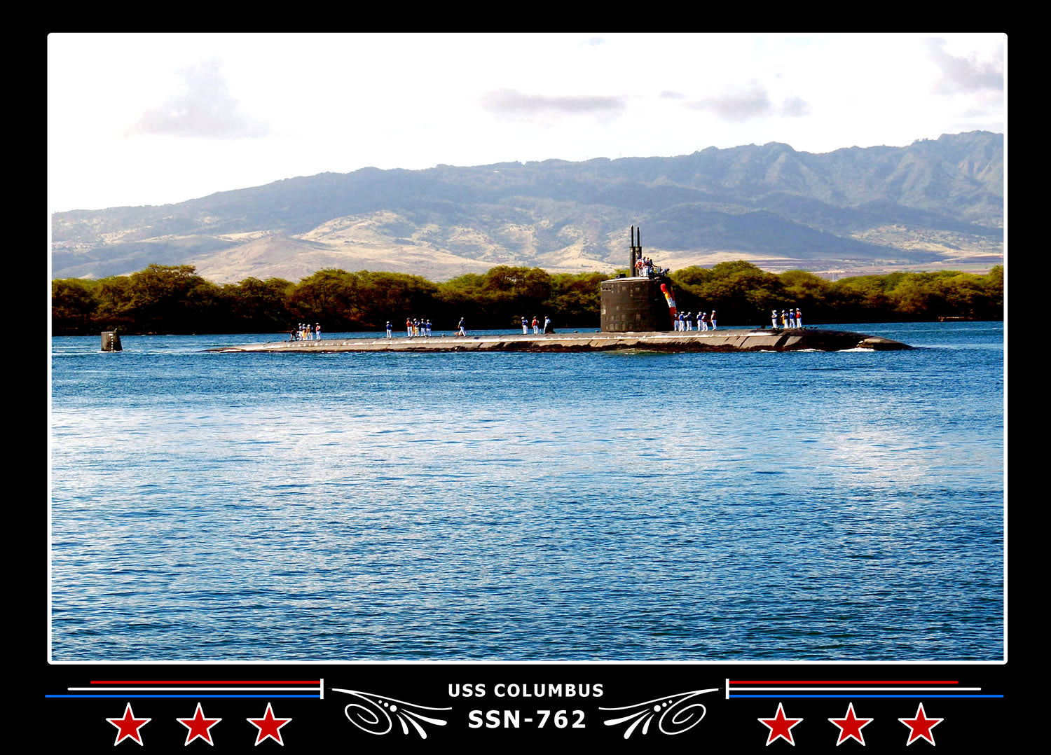 USS Columbus SSN-762 Canvas Photo Print