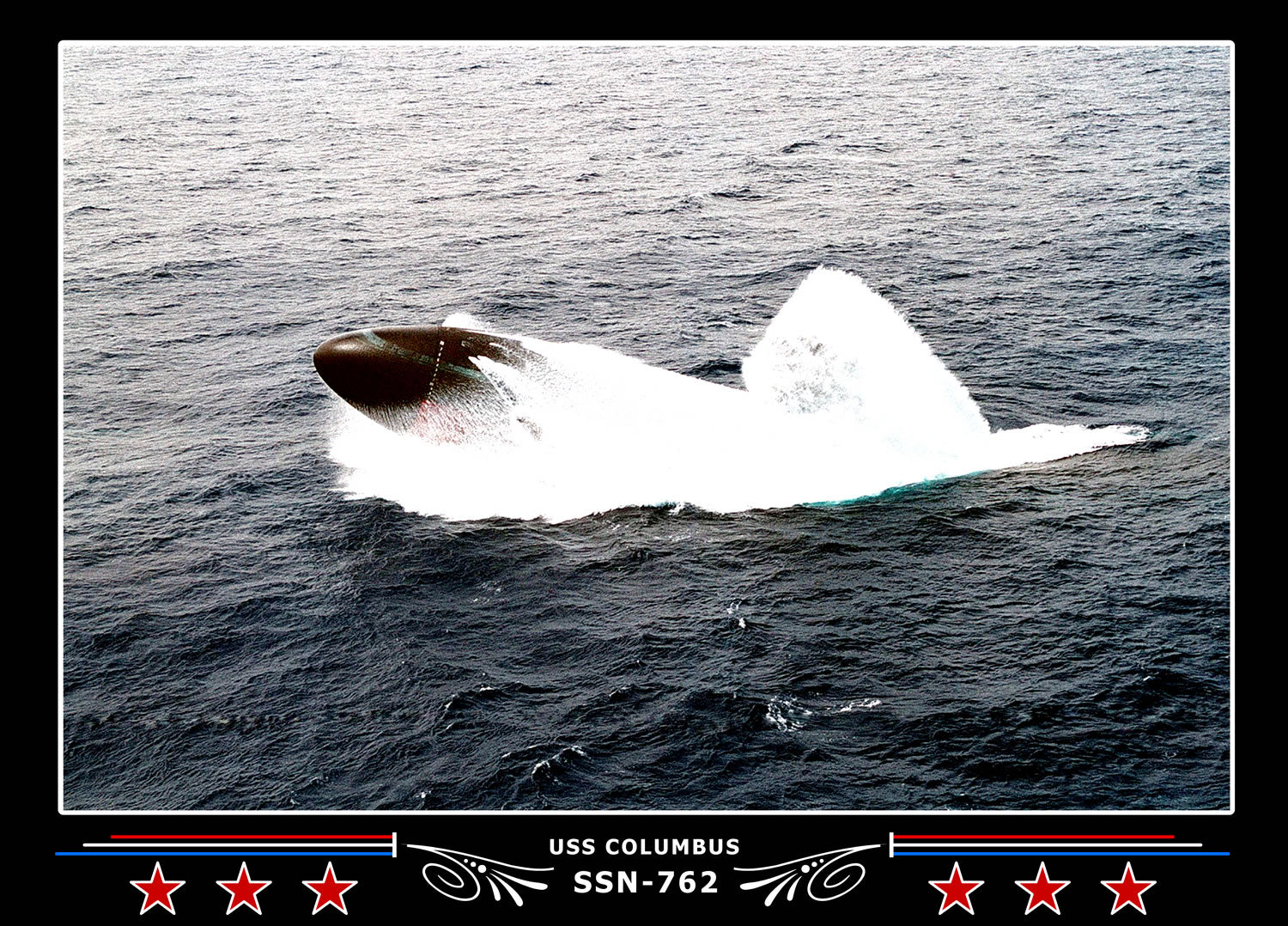 USS Columbus SSN-762 Canvas Photo Print