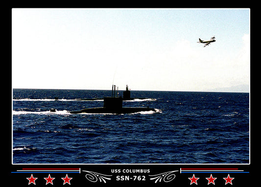 USS Columbus SSN-762 Canvas Photo Print