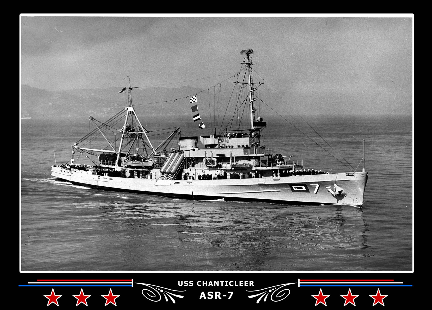 USS Chanticleer ASR-7 Canvas Photo Print