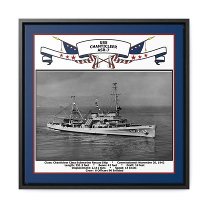 USS Chanticleer ASR-7 Navy Floating Frame Photo Front View
