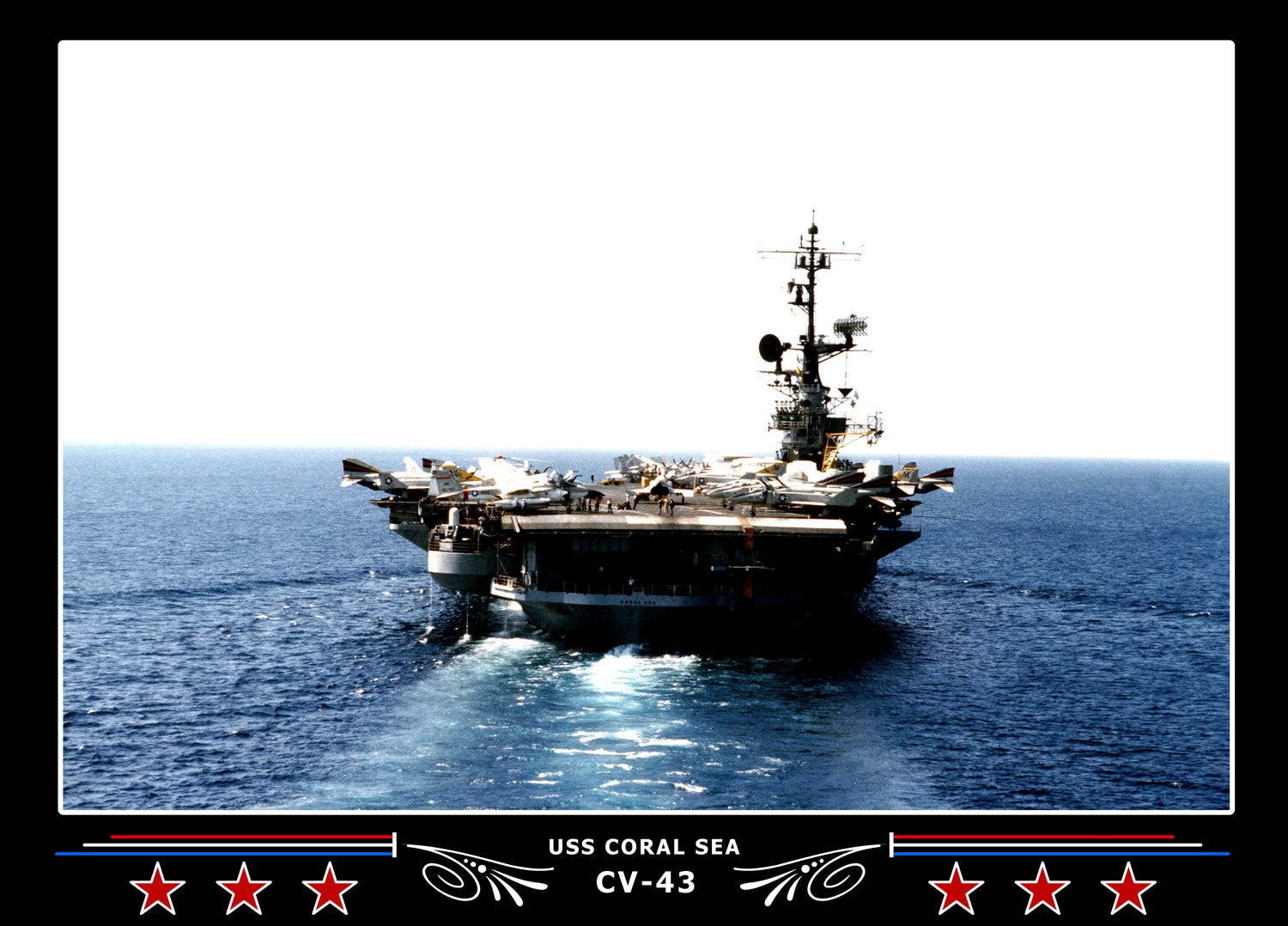 USS Coral Sea CV-43 Canvas Photo Print