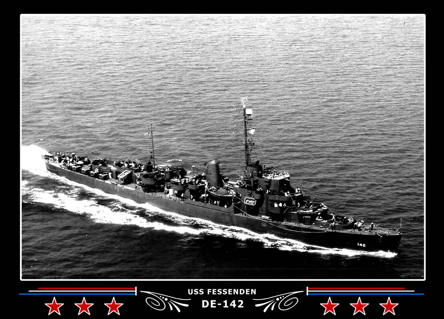 USS Fessenden DE-142 Canvas Photo Print