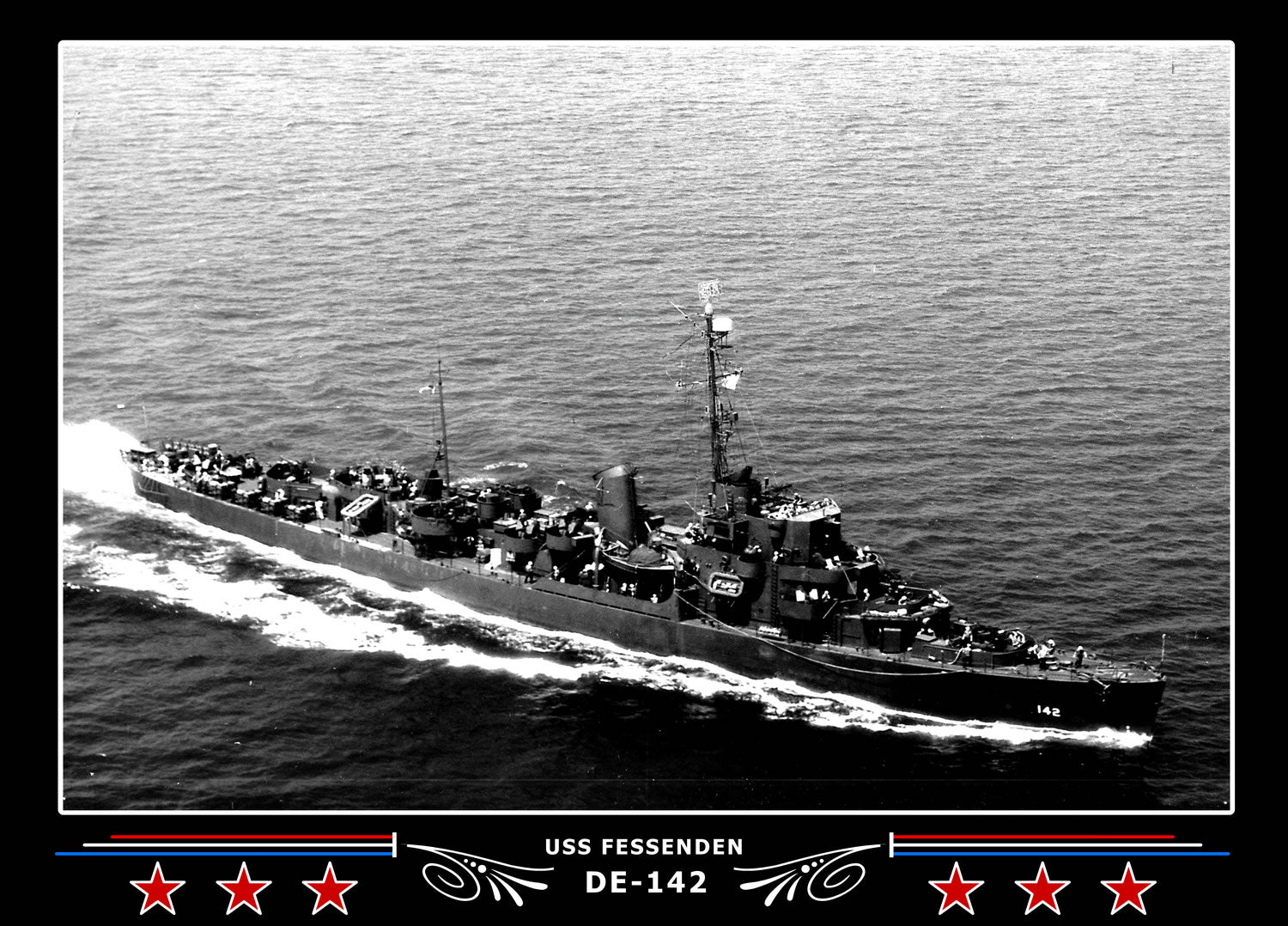 USS Fessenden DE-142 Canvas Photo Print