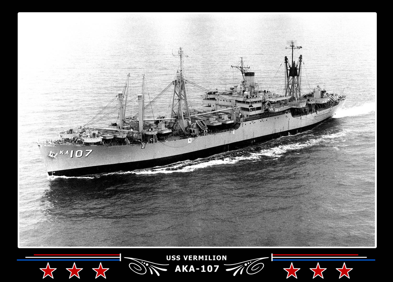 USS Vermilion AKA107 Canvas Photo Print