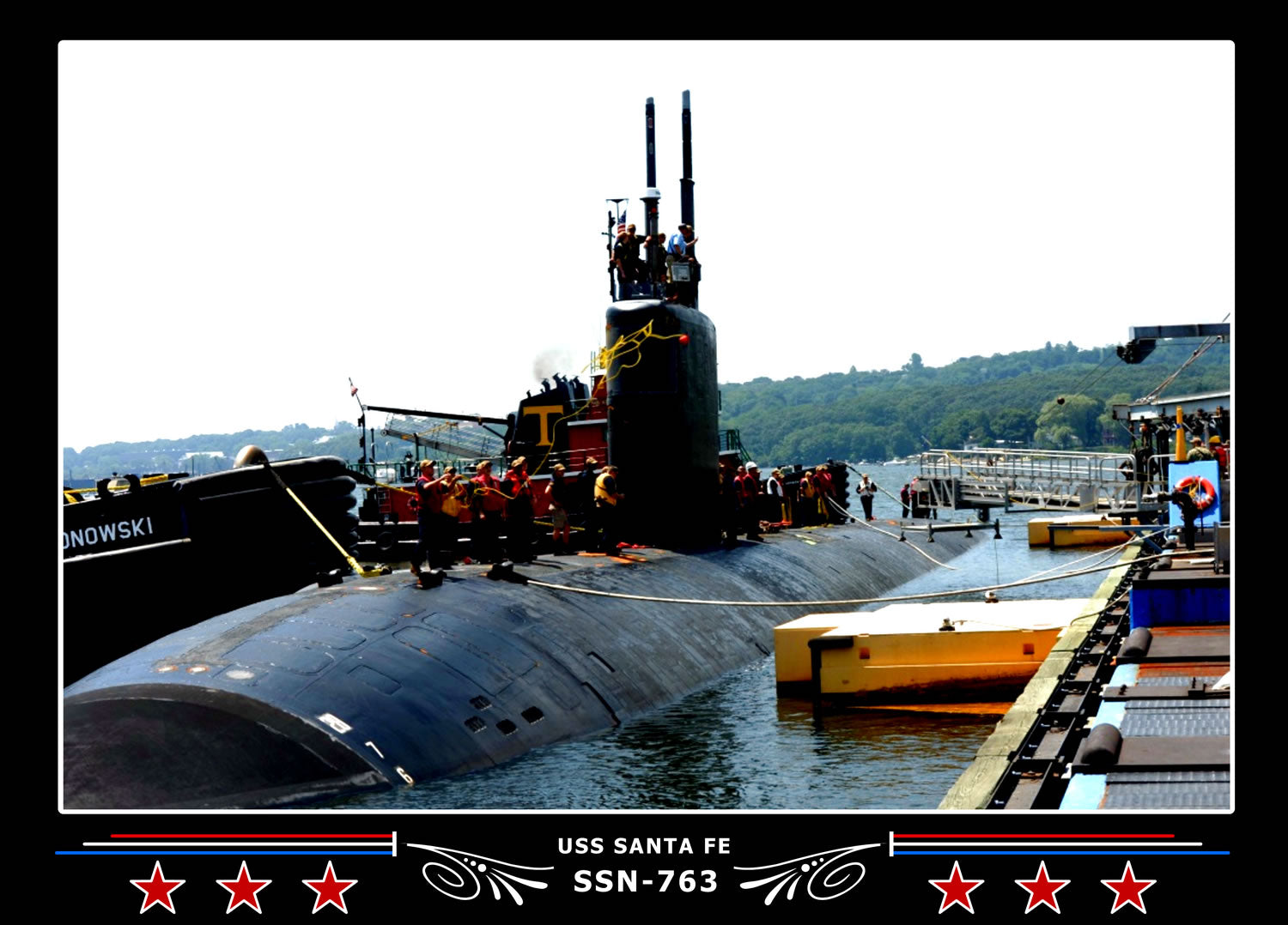 USS Santa Fe SSN-763 Canvas Photo Print