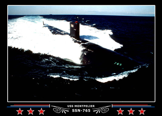 USS Montpelier SSN-765 Canvas Photo Print