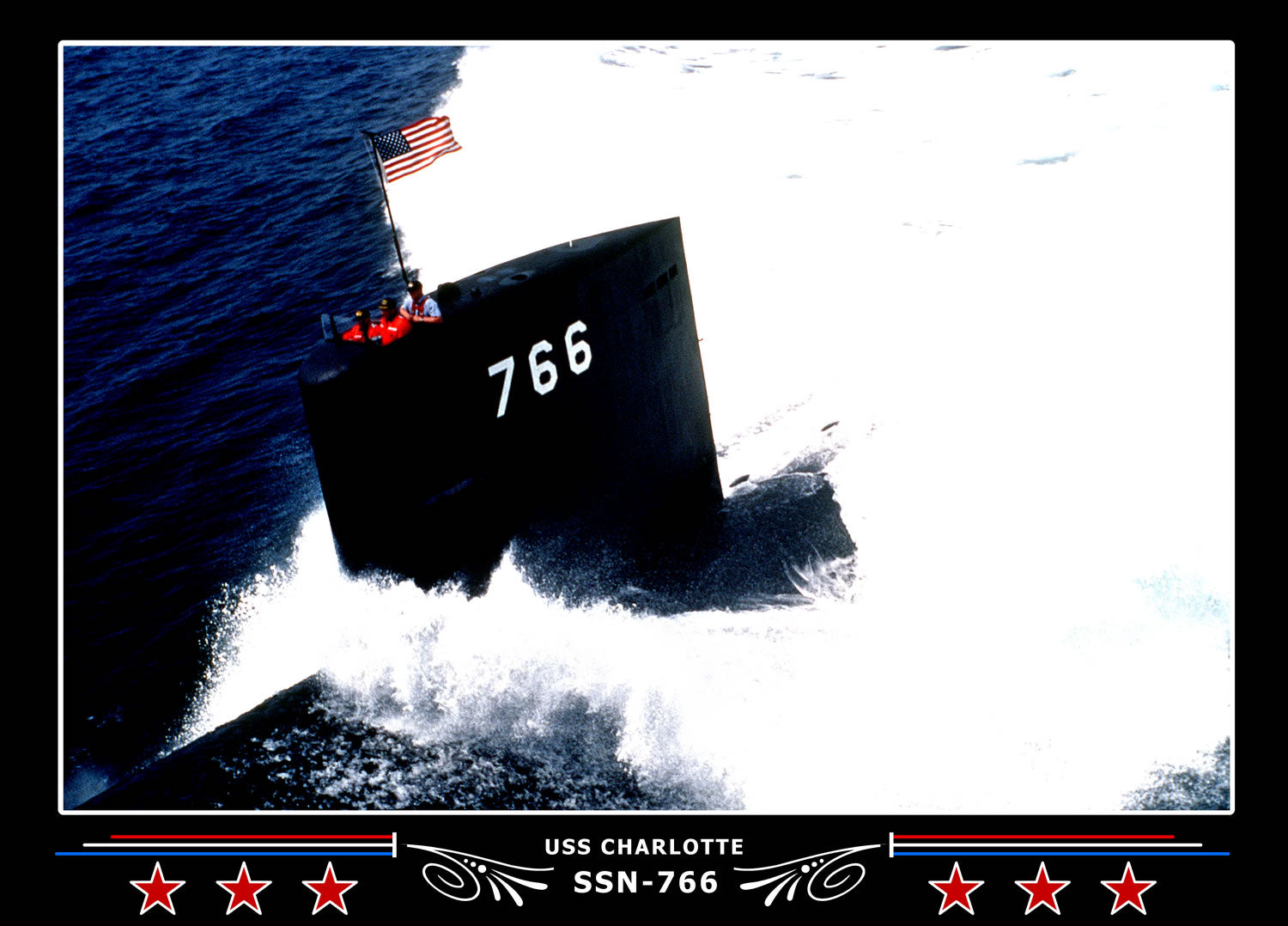 USS Charlotte SSN-766 Canvas Photo Print