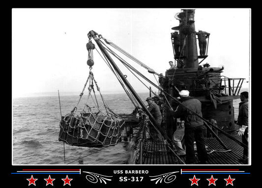 USS Barbero SS-317 Canvas Photo Print