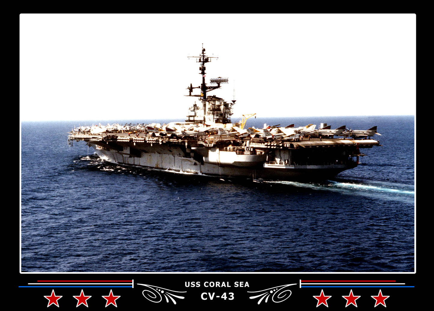 USS Coral Sea CV-43 Canvas Photo Print