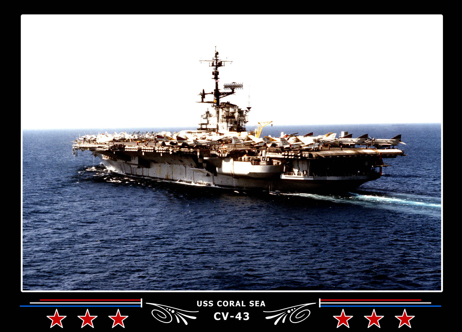 USS Coral Sea CV-43 Canvas Photo Print
