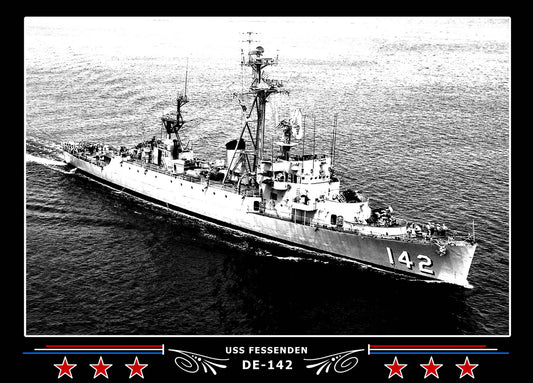 USS Fessenden DE-142 Canvas Photo Print