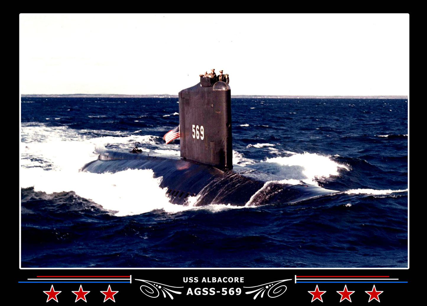 USS Albacore AGSS-569 Canvas Photo Print