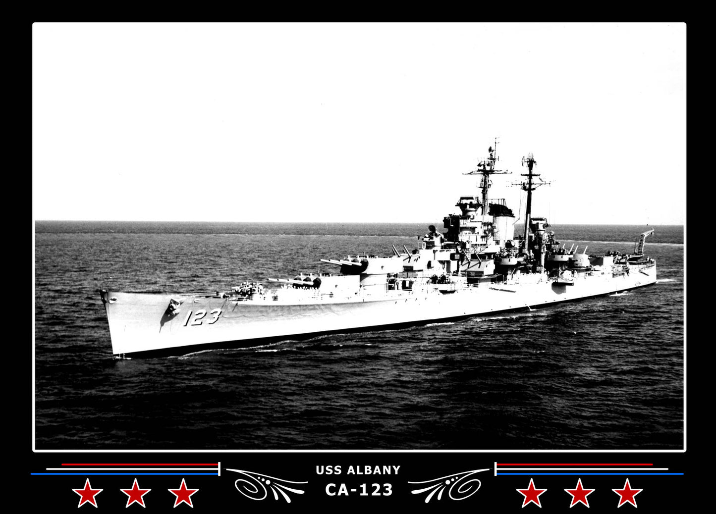 USS Albany CA-123 Canvas Photo Print