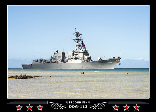USS John Finn DDG-113 Canvas Photo Print