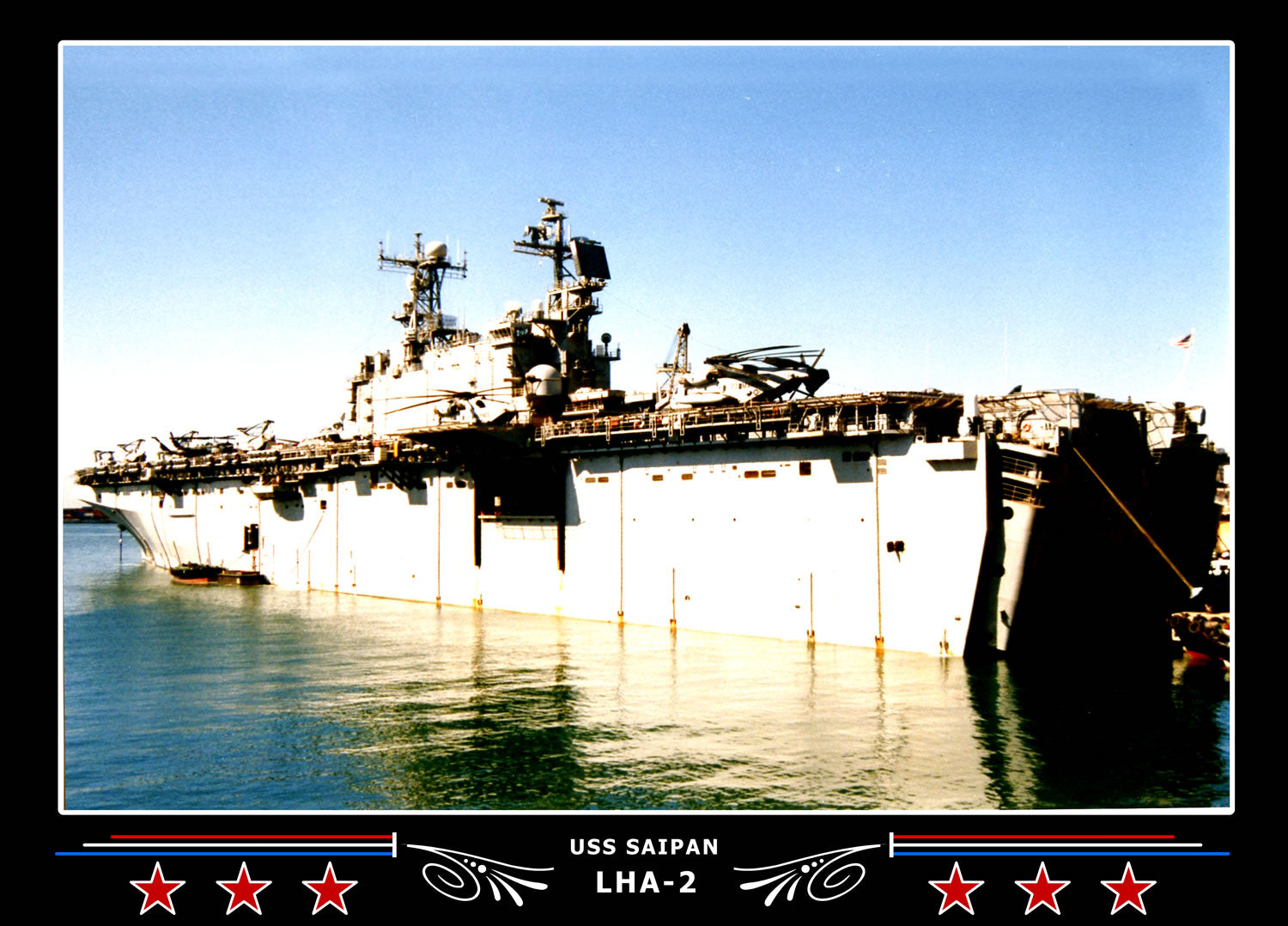 USS Saipan LHA2 Canvas Photo Print
