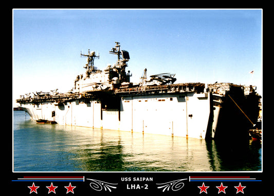USS Saipan LHA2 Canvas Photo Print