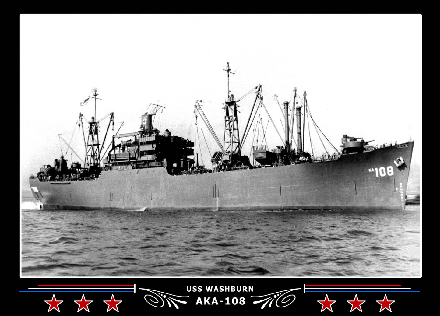 USS Washburn AKA108 Canvas Photo Print