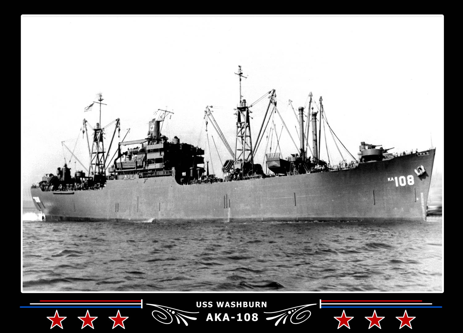 USS Washburn AKA108 Canvas Photo Print