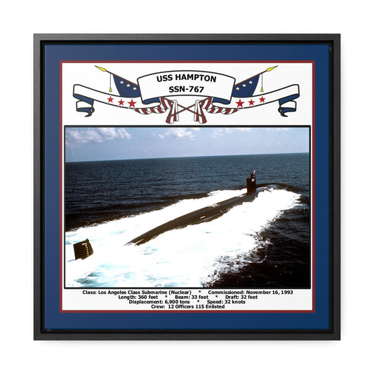 USS Hampton SSN 767- Embroidered Submarine Ball Cap - Made in USA - BC Patch USS Hampton SSN 767- Embroidered Submarine Ball Cap - Made in USA - BC Patch