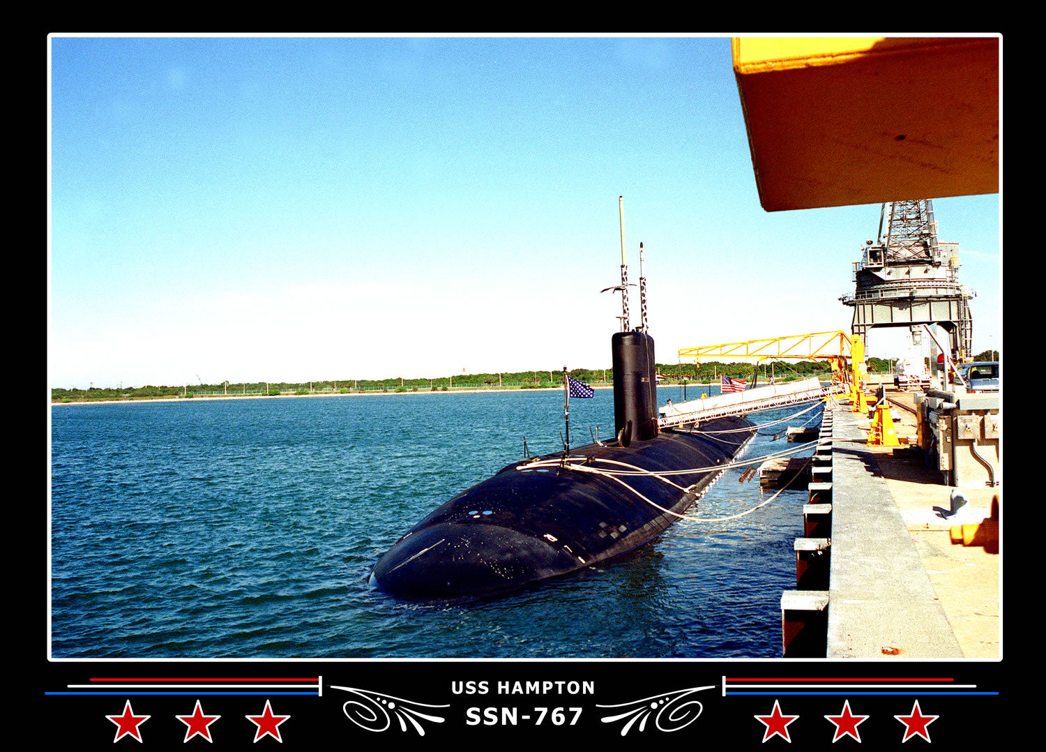 USS Hampton SSN-767 Canvas Photo Print