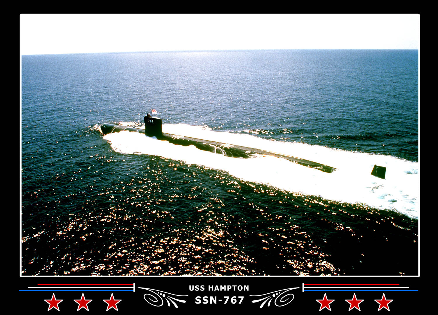 USS Hampton SSN-767 Canvas Photo Print