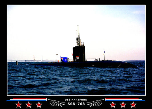 USS Hartford SSN-768 Canvas Photo Print