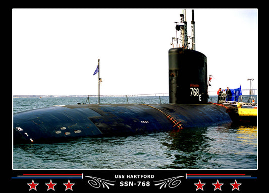 USS Hartford SSN-768 Canvas Photo Print