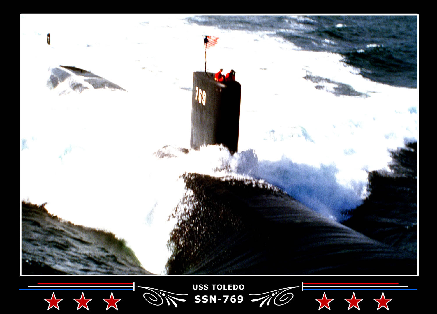 USS Toledo SSN-769 Canvas Photo Print