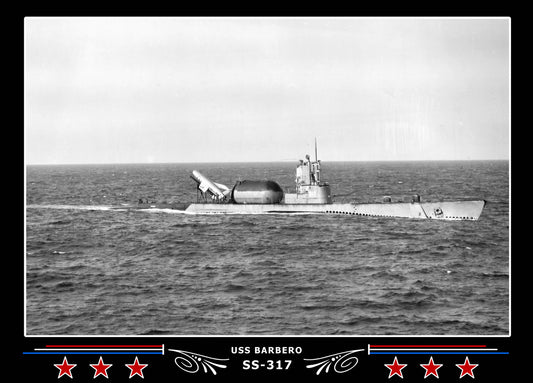 USS Barbero SS-317 Canvas Photo Print