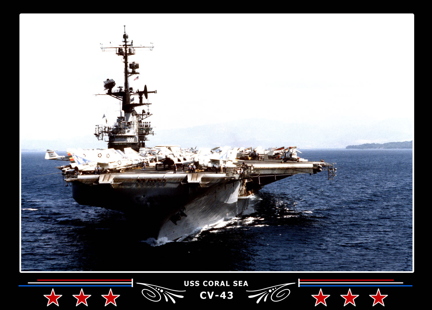 USS Coral Sea CV-43 Canvas Photo Print