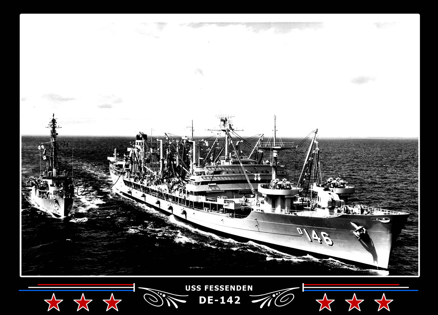 USS Fessenden DE-142 Canvas Photo Print