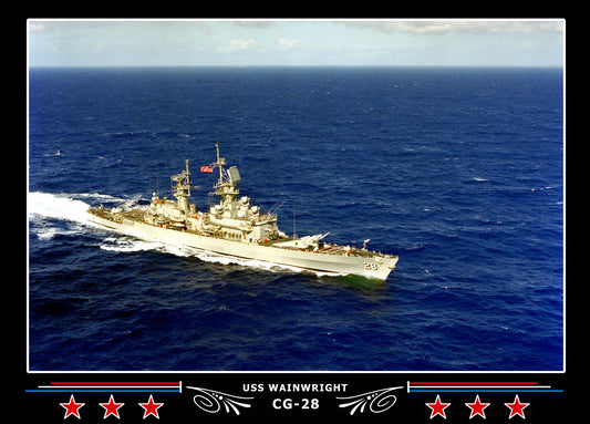 USS Wainwright CG-28 Canvas Photo Print