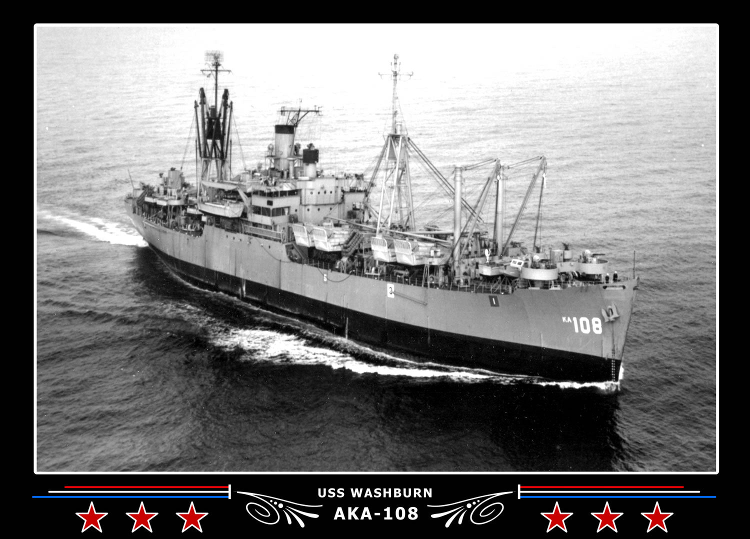 USS Washburn AKA108 Canvas Photo Print