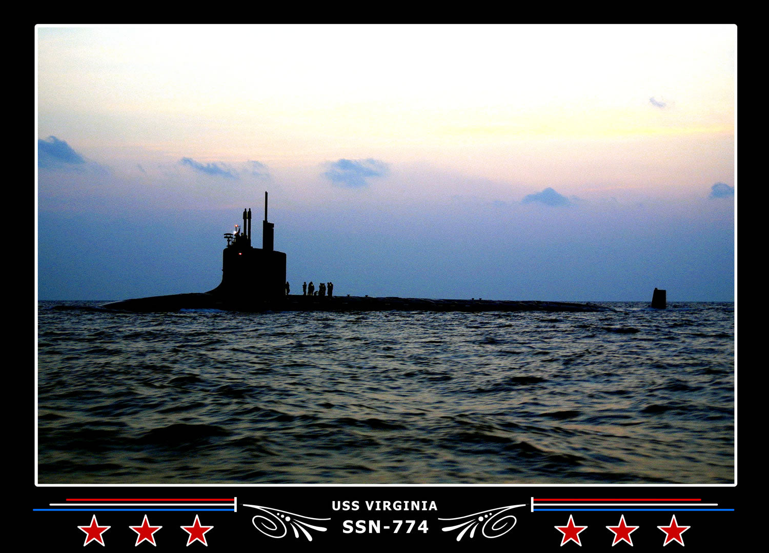 USS Virginia SSN-774 Canvas Photo Print