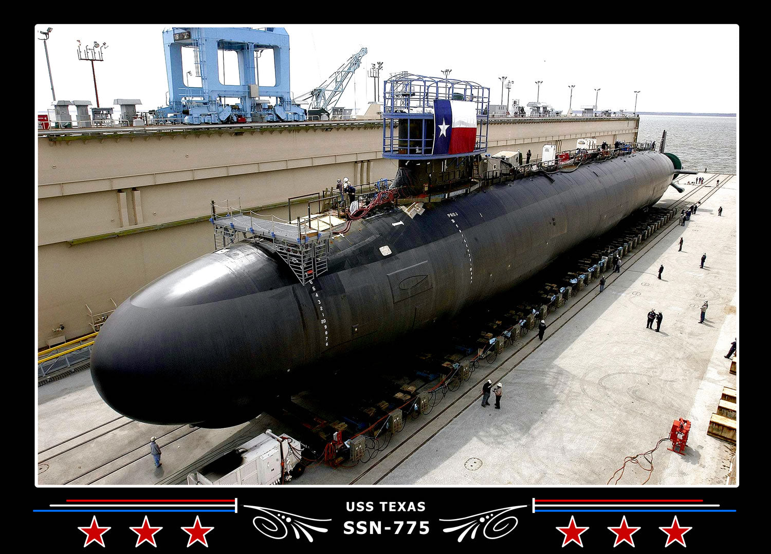 USS Texas SSN-775 Canvas Photo Print