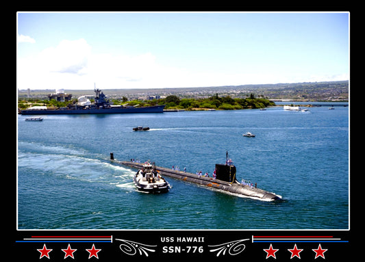 USS Hawaii SSN-776 Canvas Photo Print