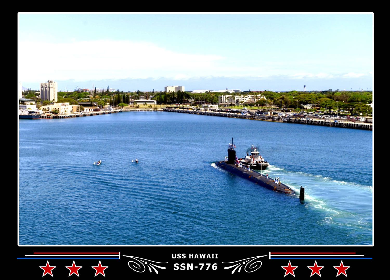 USS Hawaii SSN-776 Canvas Photo Print
