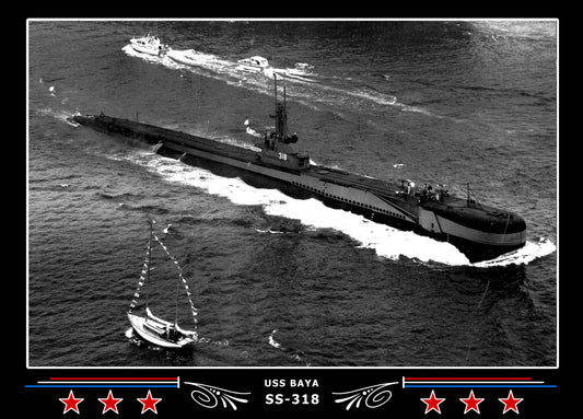 USS Baya SS-318 Canvas Photo Print