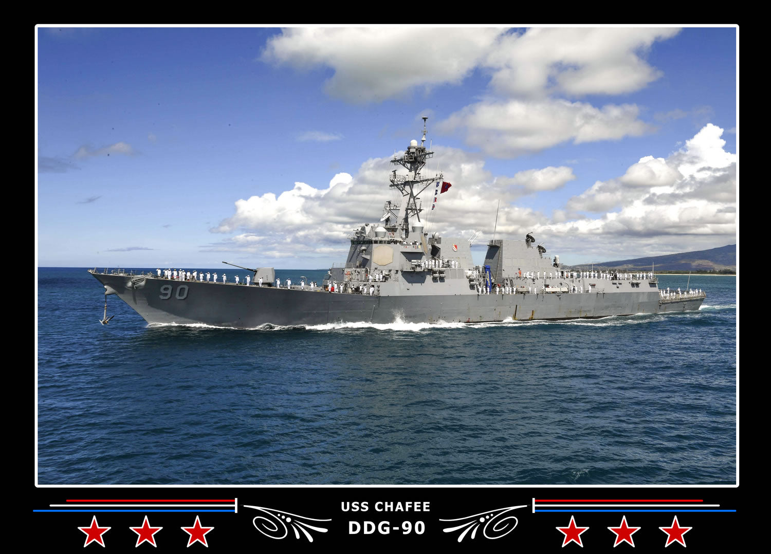 USS Chafee DDG-90 Canvas Photo Print