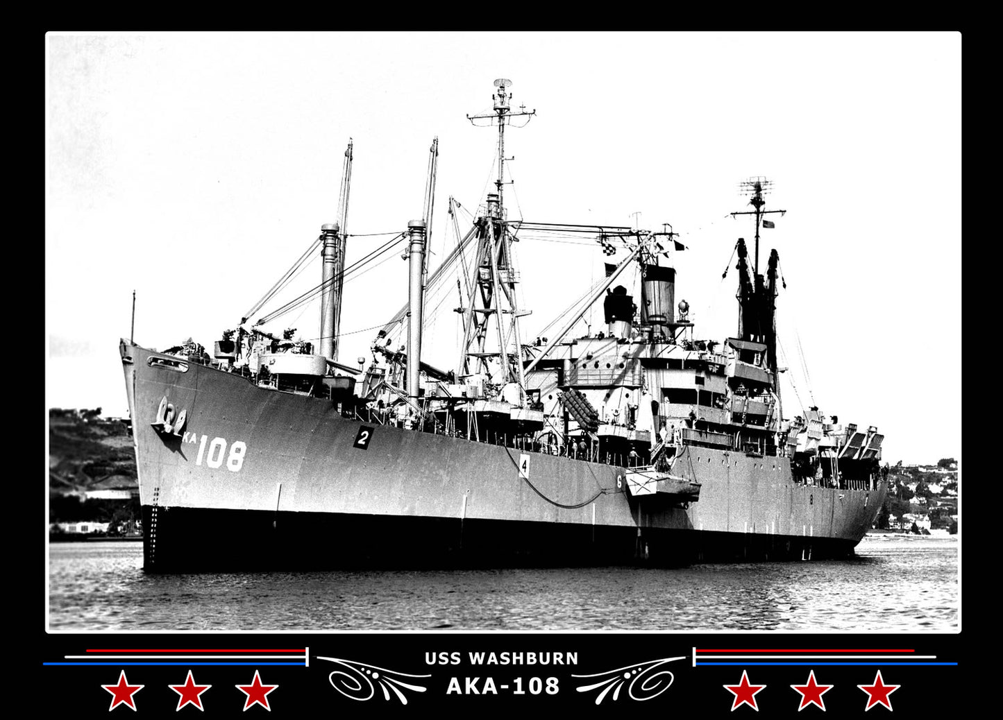 USS Washburn AKA108 Canvas Photo Print